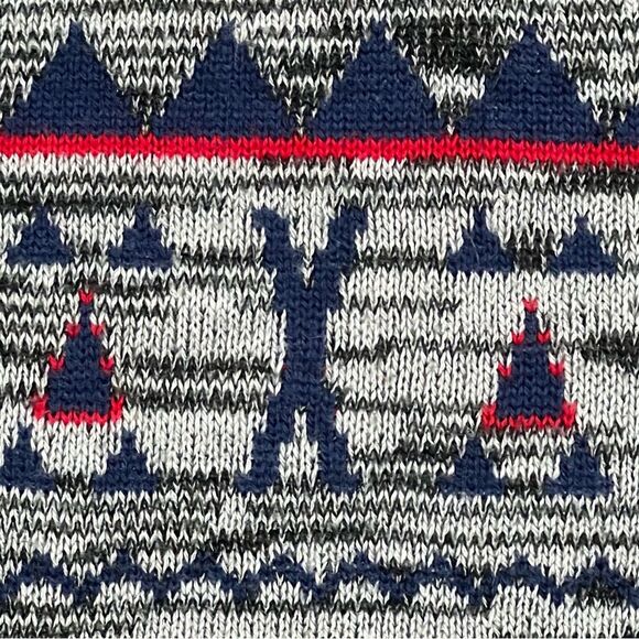 Roxy Grey Knit Cardigan with Geometric Designs Size Medium - Picture 10 of 14